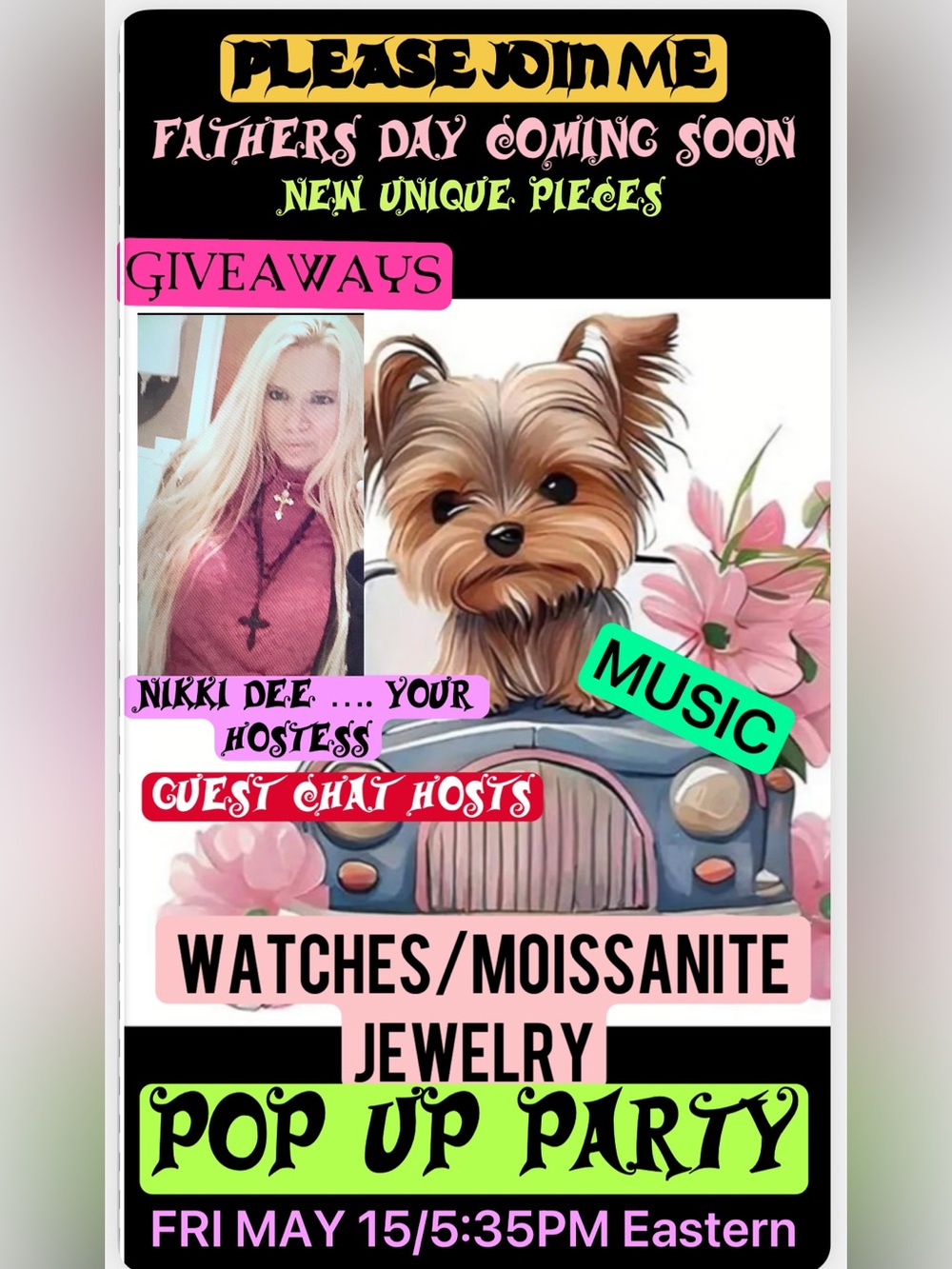 MOISSANITE/INVICTA WATCHES/JEWELRY LIVE PARTY/NEW MERCH/LOW STARTS GIVEYS/ MUSIC